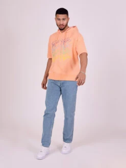 Sweat à Capuche Manches Courtes Logos Arc En Ciel 11 Sweat à Capuche Manches Courtes Logos Arc En Ciel -Monsieur Chic Soldes Boutique sweat a capuche manches courtes logos arc en ciel 3