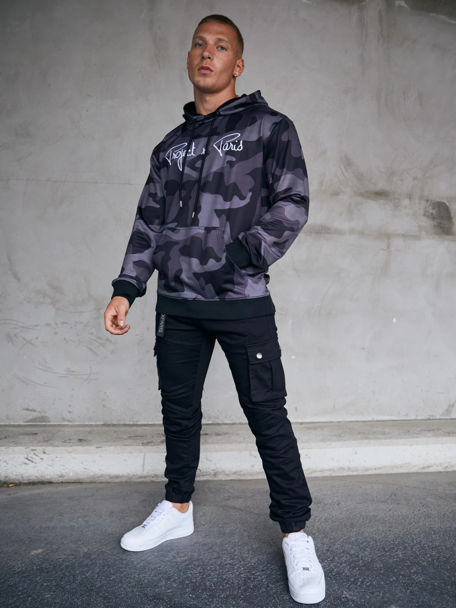 Sweat à Capuche Motif Camouflage Avec Broderie Logo Project X Paris 7 Sweat à Capuche Motif Camouflage Avec Broderie Logo Project X Paris – Image 5