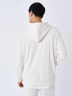 Sweat à Capuche Contour Du Logo Brodé -Monsieur Chic Soldes Boutique sweat a capuche soft contour du logo brode 3