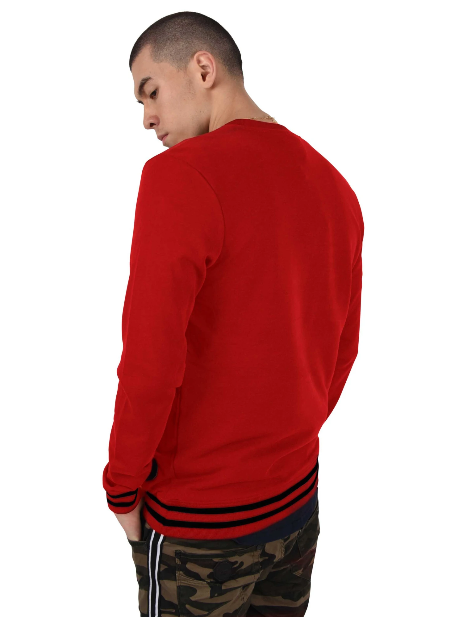 Sweat Brodé Tiger Liseré Contrastant 6 Sweat Brodé Tiger Liseré Contrastant – Image 4