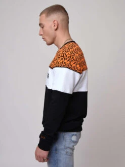 Sweat Col Rond Avec Empiècement PXP All Over Et Broderie Logo 10 Sweat Col Rond Avec Empiècement PXP All Over Et Broderie Logo -Monsieur Chic Soldes Boutique sweat col rond avec empiecement pxp all over et broderie logo 3