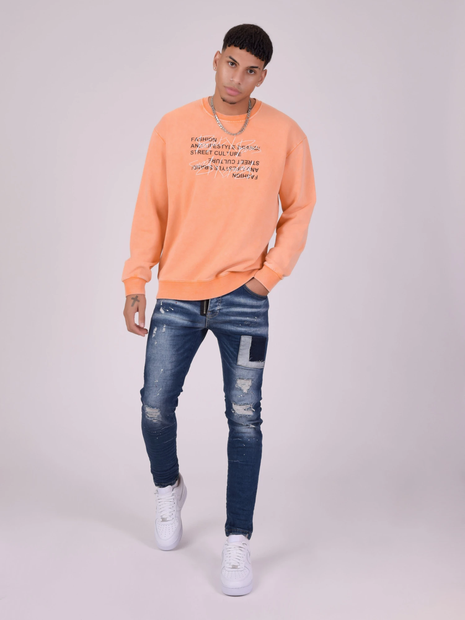 Sweatshirt Oversize Délavé 6 Sweatshirt Oversize Délavé – Image 4