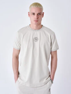 Tee Shirt à Détails Tissé Labyrinthe -Monsieur Chic Soldes Boutique t shirt a details tisse labyrinthe 3