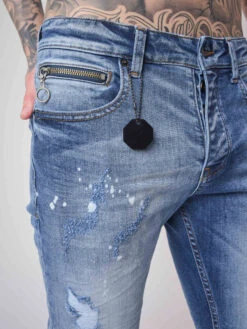 Jean Skinny Effet Usé Et Gratté 8 Jean Skinny Effet Usé Et Gratté -Monsieur Chic Soldes Boutique t19958 2