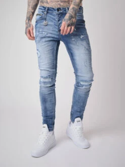 Jean Skinny Effet Usé Et Gratté 9 Jean Skinny Effet Usé Et Gratté -Monsieur Chic Soldes Boutique t19958 3