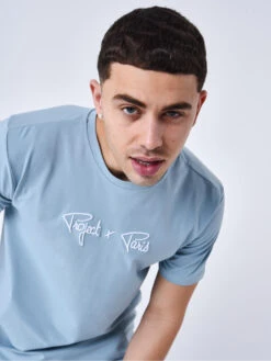Tee-shirt Essentials Broderie Relief Project X Paris -Monsieur Chic Soldes Boutique t221013 4