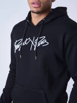 Sweat à Capuche Full Logo Broderie -Monsieur Chic Soldes Boutique t222006 6