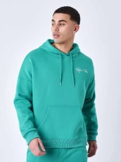 Sweat à Capuche Badge Signature -Monsieur Chic Soldes Boutique t222013 3