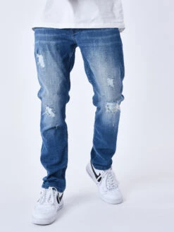 Jean Regular Déchiré Avec Trous -Monsieur Chic Soldes Boutique t239009 6