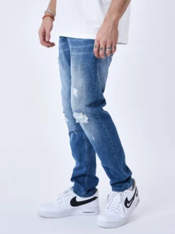 Jean Regular Déchiré Avec Trous -Monsieur Chic Soldes Boutique t239009 7