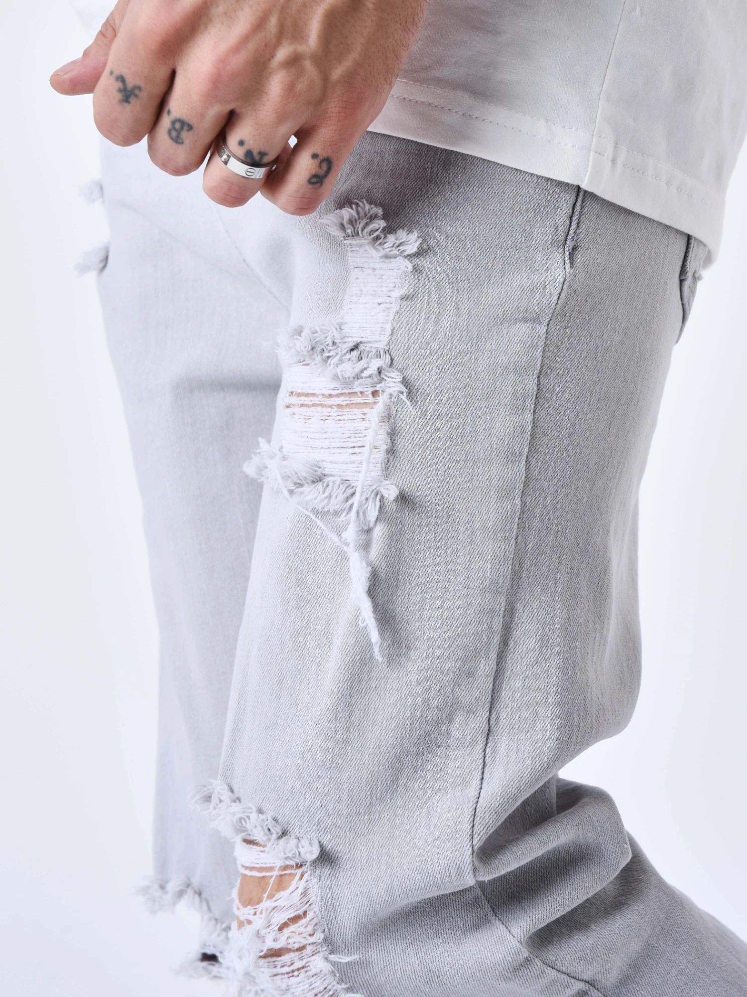 Jog Jean Déchiré Avec Trous 7 Jog Jean Déchiré Avec Trous – Image 5