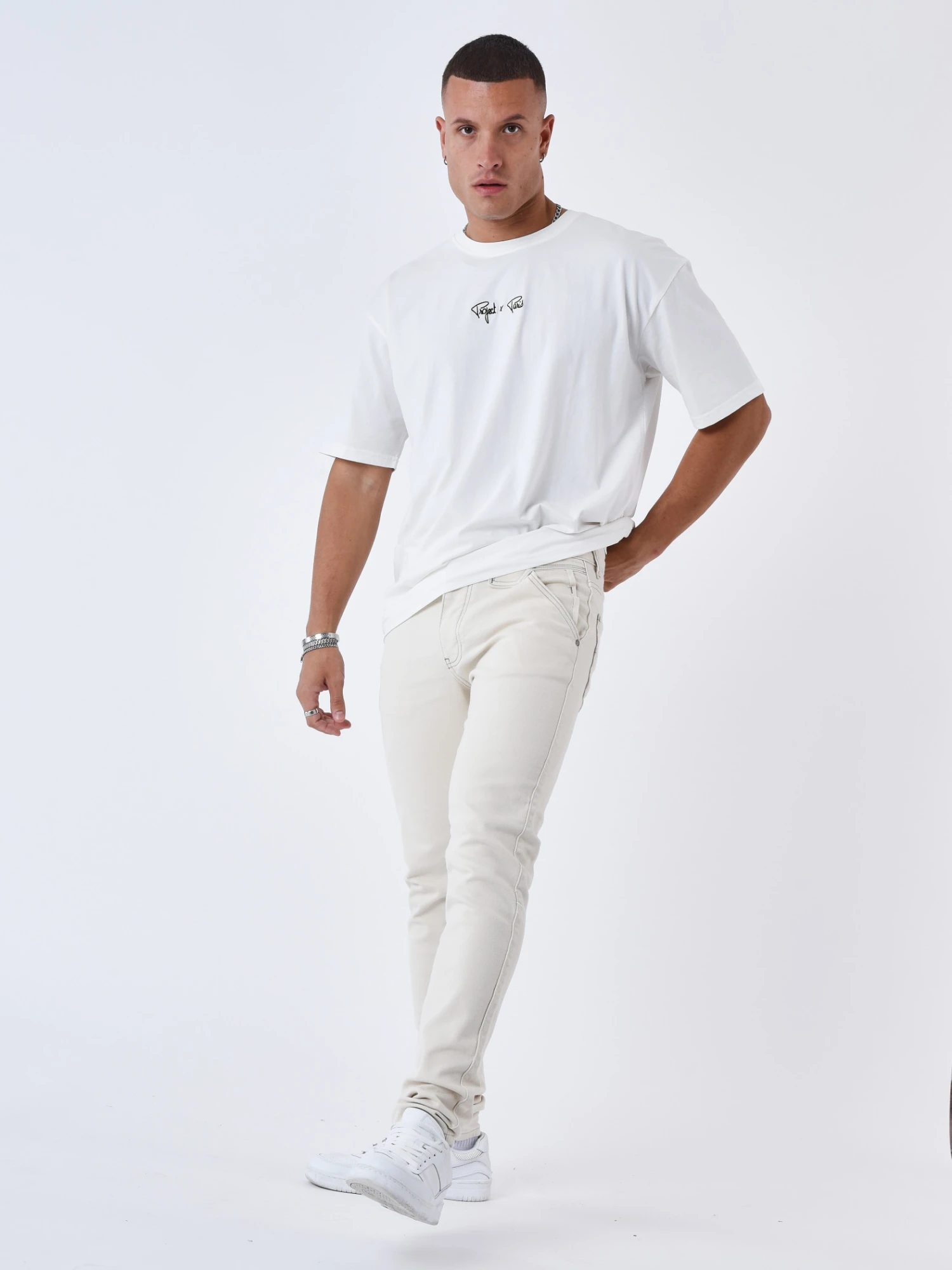 Jean Slim Surpiqûre Contrastée 6 Jean Slim Surpiqûre Contrastée – Image 4