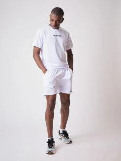 Tee-shirt En Mesh Broderie Logo -Monsieur Chic Soldes Boutique tee shirt avec poche transparente 4