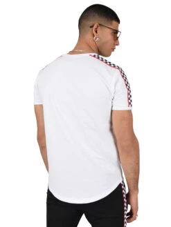 Tee Shirt Bandes Damier Et Liserés -Monsieur Chic Soldes Boutique tee shirt bandes damier et liseres homme project x paris 3