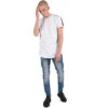 Tee Shirt Bandes Latérales Collection Capsule Gradur -Monsieur Chic Soldes Boutique tee shirt bandes rouges laterales collection capsule gradur t881713