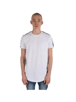 Tee Shirt Bandes Latérales Collection Capsule Gradur -Monsieur Chic Soldes Boutique tee shirt bandes rouges laterales collection capsule gradur t881713 3