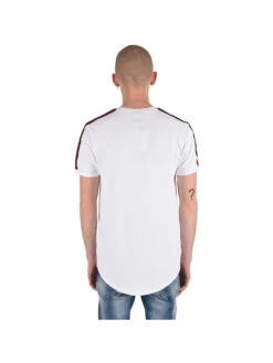 Tee Shirt Bandes Latérales Collection Capsule Gradur -Monsieur Chic Soldes Boutique tee shirt bandes rouges laterales collection capsule gradur t881713 4