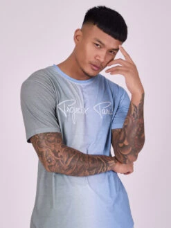Tee-shirt Bicolore Dégradé -Monsieur Chic Soldes Boutique tee shirt bicolore degrade 4