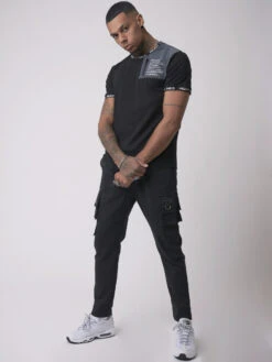 Tee-shirt Empiècement Et Message Texte 14 Tee-shirt Empiècement Et Message Texte -Monsieur Chic Soldes Boutique tee shirt empiecement et message texte 5