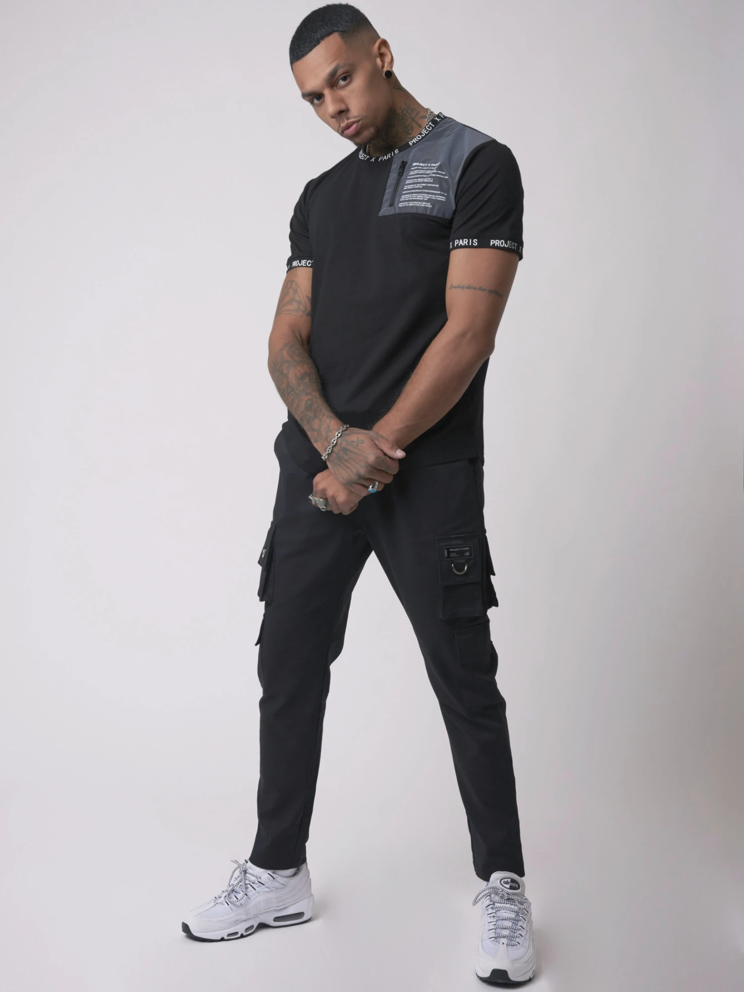 Tee-shirt Empiècement Et Message Texte 8 Tee-shirt Empiècement Et Message Texte – Image 6