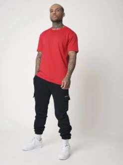 Tee-Shirt Loose Broderie Logo Gothique -Monsieur Chic Soldes Boutique tee shirt loose broderie logo gothique 2010143 3