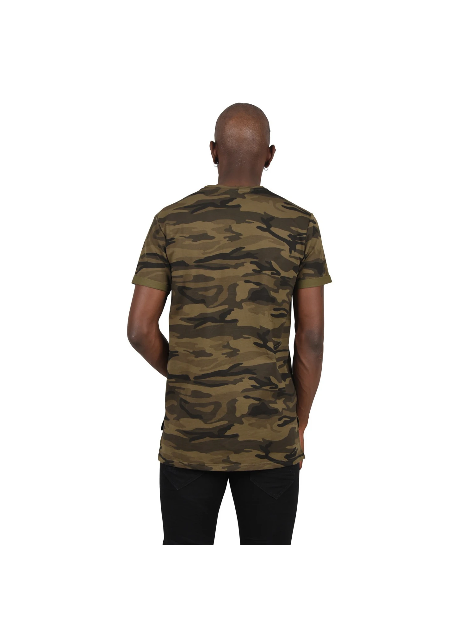 Tee Shirt Motif CAMO Brodé Rose 3 Tee Shirt Motif CAMO Brodé Rose