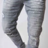Jean Slim Effet Usé Avec Taches Délavées -Monsieur Chic Soldes Boutique tp21003