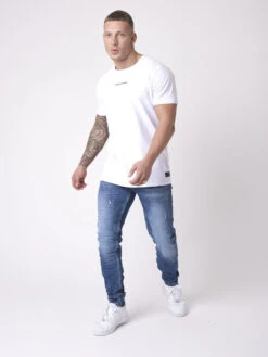 Jean Skinny Wash Bleu Effet Usé Gratté 9 Jean Skinny Wash Bleu Effet Usé Gratté -Monsieur Chic Soldes Boutique tp21006 2