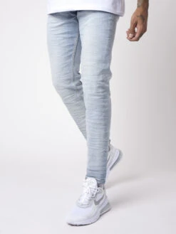 Jean Slim Basic Bleu Pâle -Monsieur Chic Soldes Boutique tp21019 3