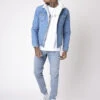 Jean Slim Basic Bleu Clair -Monsieur Chic Soldes Boutique tp21022