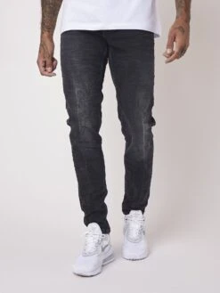 Jean Skinny Basic Légèrement Délavé -Monsieur Chic Soldes Boutique tp21027 2