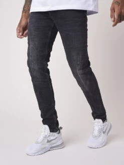 Jean Skinny Basic Légèrement Délavé -Monsieur Chic Soldes Boutique tp21027 4