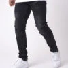 Jean Skinny Effet Délavé Et Usé Avec Trous Noir 1 Jean Skinny Effet Délavé Et Usé Avec Trous Noir -Monsieur Chic Soldes Boutique tp21030