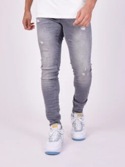 Jean Skinny Gris Delavé -Monsieur Chic Soldes Boutique tp21036 2