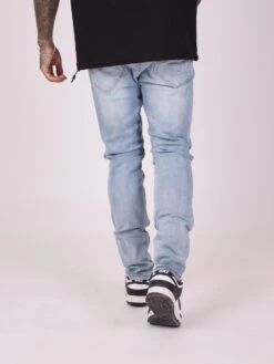 Jean Regular Effet Tacheté/gratté -Monsieur Chic Soldes Boutique tp21062 3