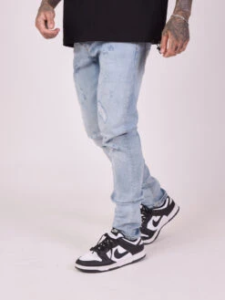 Jean Regular Effet Tacheté/gratté -Monsieur Chic Soldes Boutique tp21062 4