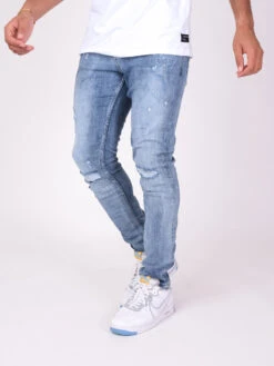 Jean Slim Effet Usé -Monsieur Chic Soldes Boutique tp21067 1
