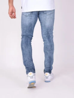 Jean Slim Effet Usé -Monsieur Chic Soldes Boutique tp21067 2
