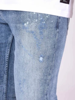 Jean Slim Effet Usé -Monsieur Chic Soldes Boutique tp21067 3