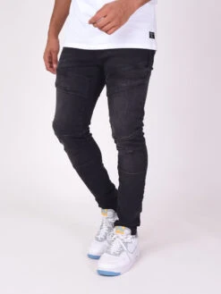 Jean Slim Basic Effet Couture -Monsieur Chic Soldes Boutique tp21068 1