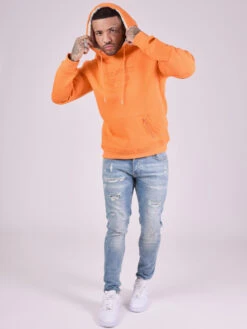 Sweat Capuche Logo Relief Négatif -Monsieur Chic Soldes Boutique tu2120901 3