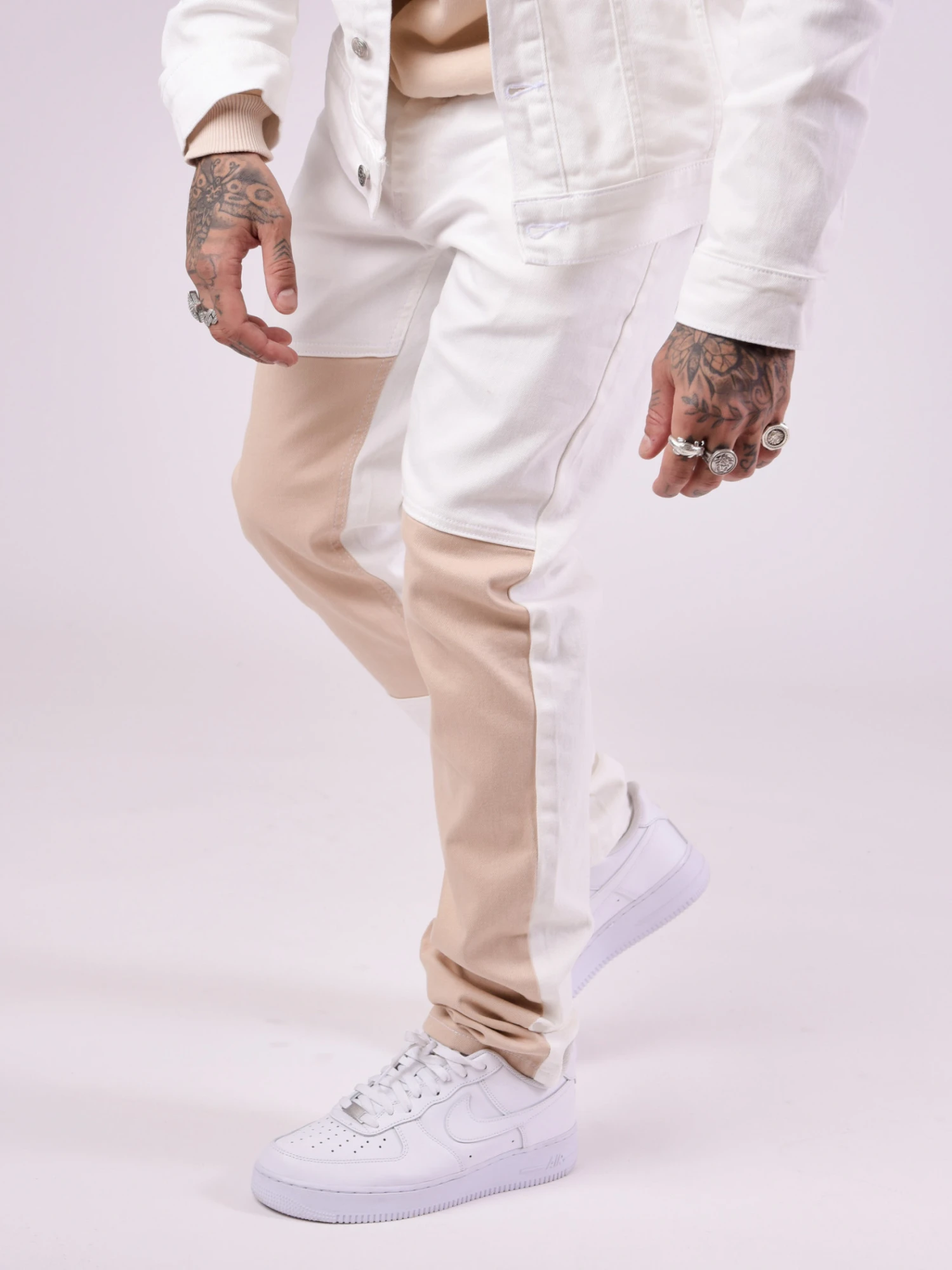 Pantalon Denim Bicolore 4 Pantalon Denim Bicolore – Image 2