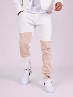 Pantalon Denim Bicolore 29 Pantalon Denim Bicolore -Monsieur Chic Soldes Boutique tu216905 13