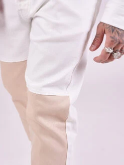 Pantalon Denim Bicolore 22 Pantalon Denim Bicolore -Monsieur Chic Soldes Boutique tu216905 6