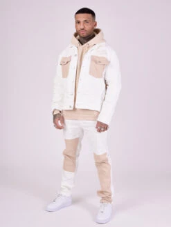 Pantalon Denim Bicolore 25 Pantalon Denim Bicolore -Monsieur Chic Soldes Boutique tu216905 9