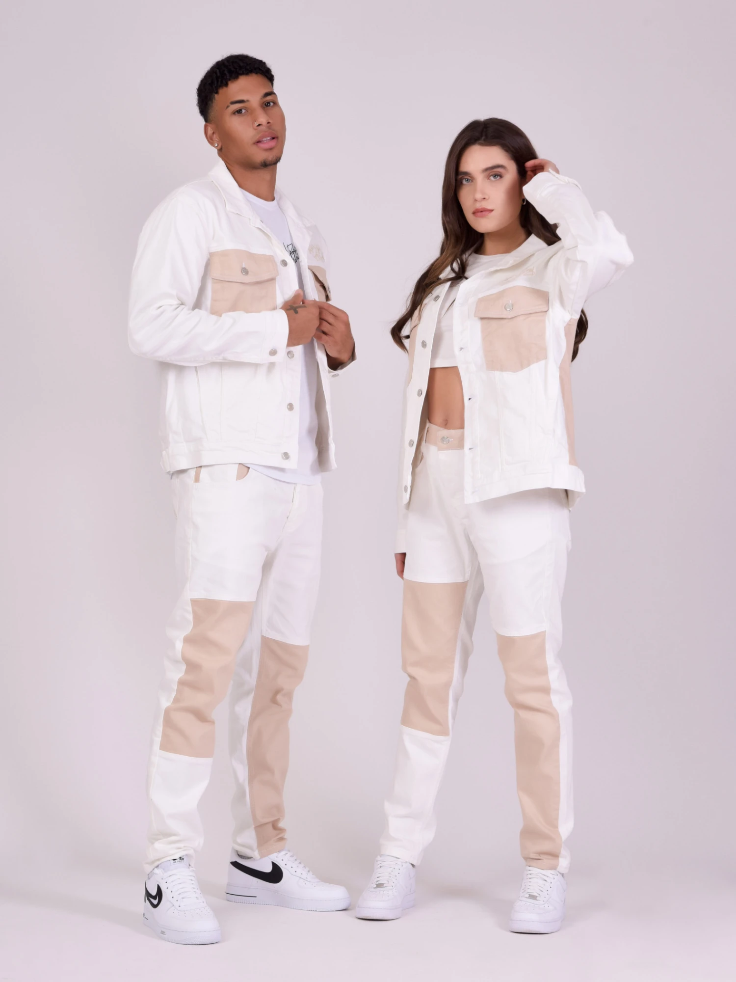 Pantalon Denim Bicolore 3 Pantalon Denim Bicolore